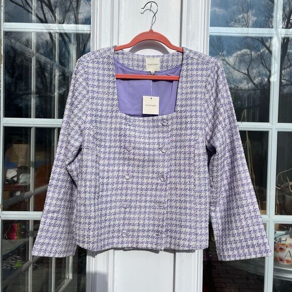 Favorite Daughter Lilac Tweed Dasha Jacket NWT - Picture 6 of 13
